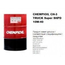 CHEMPIOIL TRUCK Super SHPD CH-3 10W-40 CH-4/CG-4/CF-4/SL ACEA E3/A3/B3/B4 208л. (metal)