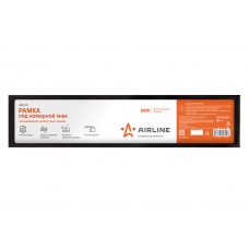 Рамка под номерной знак, антивандальная, металл, цвет черный AIRLINE (AFC-13)