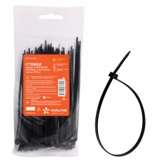 Стяжки (хомуты) кабельные 3,6*150 мм, пластиковые, черные, 100 шт. AIRLINE ACT-N-20