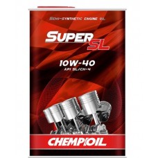CHEMPIOIL Super SL 10W-40 (A3 B3) полусинтетическое моторное масло 10W40 1л. (metal)