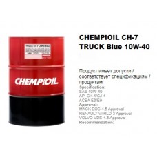 CHEMPIOIL TRUCK Blue UHPD CH-7 10W-40 (E7 E9) синтетическое моторное масло 10W40 208л.